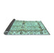 Sideview of Abstract Light Blue Modern Rug, abs3159lblu