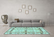 Machine Washable Abstract Light Blue Modern Rug in a Living Room, wshabs3159lblu