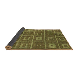 Sideview of Abstract Brown Modern Rug, abs315brn