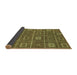 Sideview of Abstract Brown Modern Rug, abs315brn