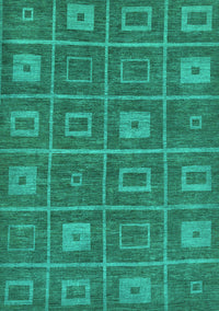 Abstract Turquoise Modern Rug, abs315turq