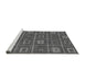 Sideview of Machine Washable Abstract Gray Modern Rug, wshabs315gry