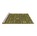 Sideview of Machine Washable Abstract Brown Modern Rug, wshabs315brn