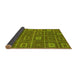 Sideview of Abstract Yellow Modern Rug, abs315yw