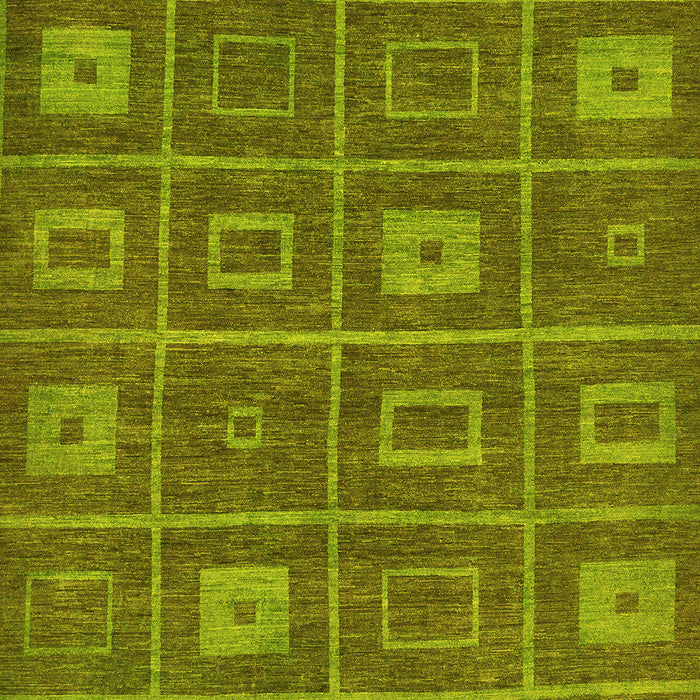 Machine Washable Abstract Yellow Modern Rug, wshabs315yw