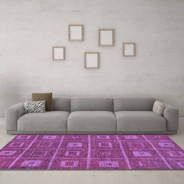 Machine Washable Abstract Pink Modern Rug in a Living Room, wshabs315pnk