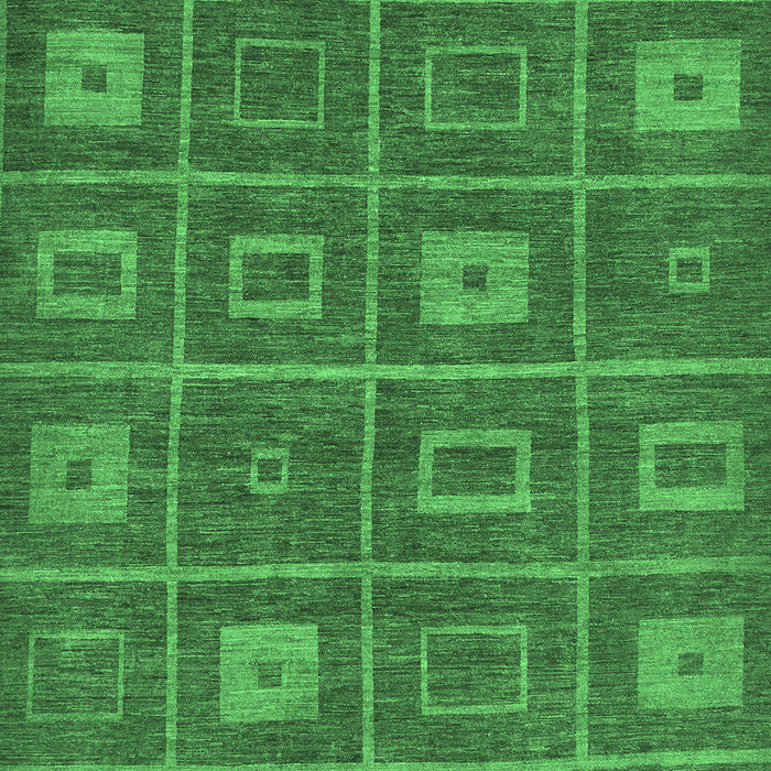 Machine Washable Abstract Emerald Green Modern Area Rugs, wshabs315emgrn