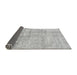 Sideview of Abstract Gray Modern Rug, abs3160gry