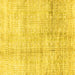 Square Abstract Yellow Modern Rug, abs3160yw