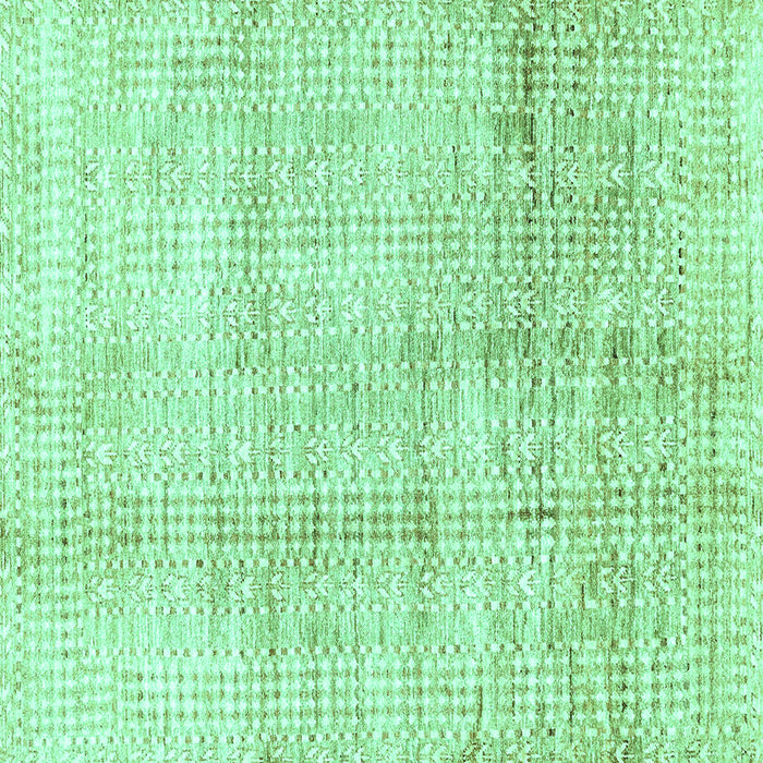 Square Abstract Turquoise Modern Rug, abs3160turq