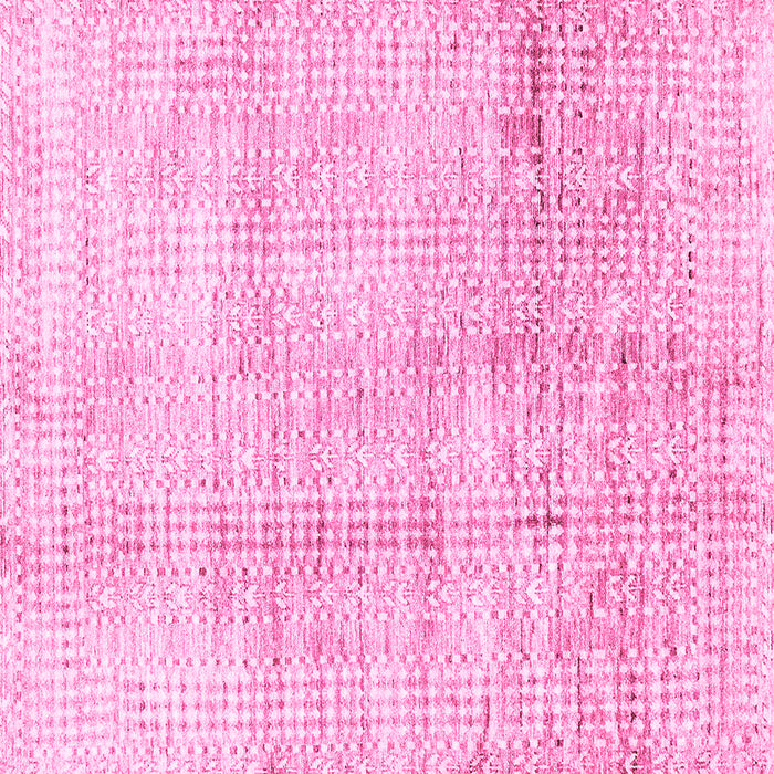 Square Abstract Pink Modern Rug, abs3160pnk