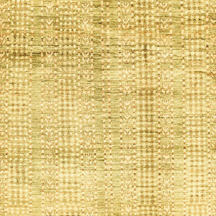 Machine Washable Abstract Chrome Gold Yellow Rug, wshabs3160