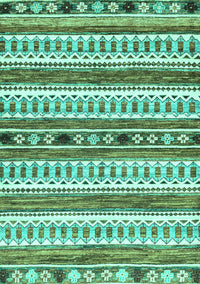 Abstract Turquoise Modern Rug, abs3161turq