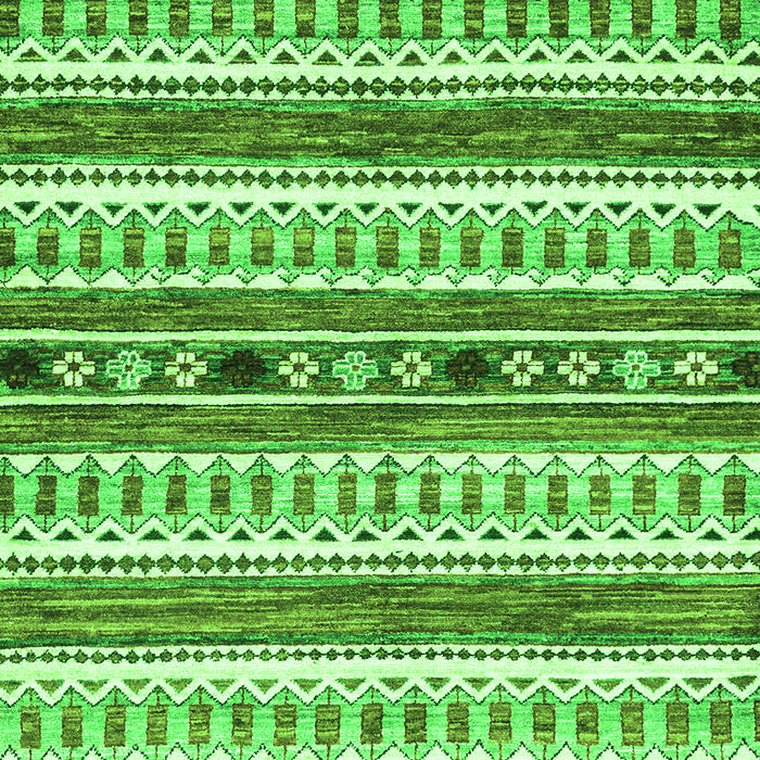 Abstract Green Modern Rug, abs3161grn