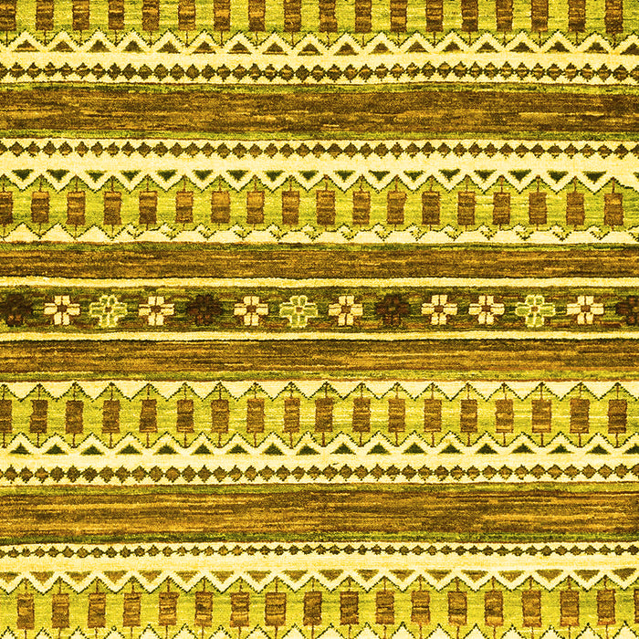 Abstract Yellow Modern Rug, abs3161yw