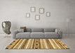 Machine Washable Abstract Brown Modern Rug in a Living Room,, wshabs3161brn