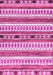 Machine Washable Abstract Pink Modern Rug, wshabs3161pnk