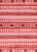 Abstract Red Modern Area Rugs