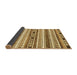 Sideview of Abstract Brown Modern Rug, abs3161brn