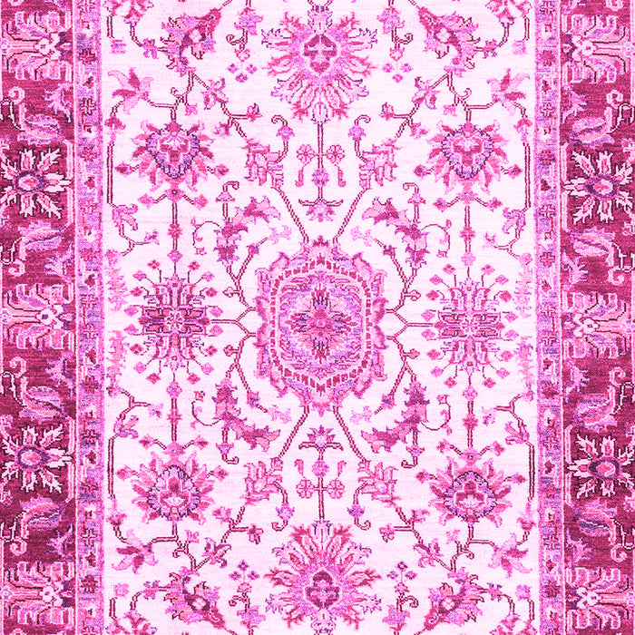 Machine Washable Oriental Pink Traditional Rug, wshabs3162pnk