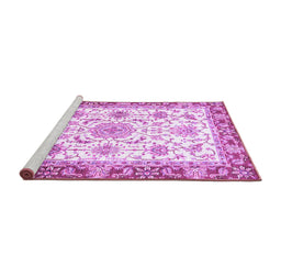 Sideview of Machine Washable Oriental Purple Traditional Area Rugs, wshabs3162pur