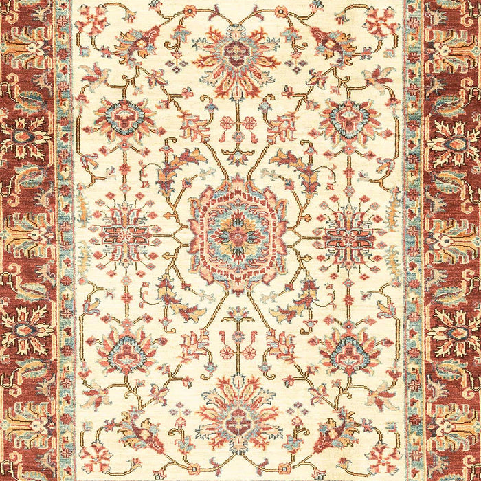 Machine Washable Abstract Chocolate Brown Rug, wshabs3162