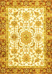 Oriental Yellow Traditional Rug, abs3162yw