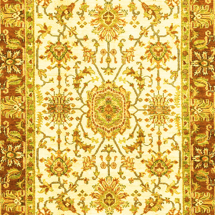 Oriental Yellow Traditional Rug, abs3162yw