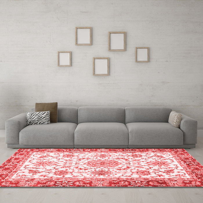 Traditional Red Washable Rugs