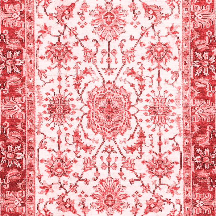 Machine Washable Oriental Red Traditional Rug, wshabs3162red