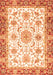 Machine Washable Oriental Orange Traditional Area Rugs, wshabs3162org