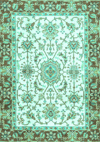 Oriental Turquoise Traditional Rug, abs3162turq