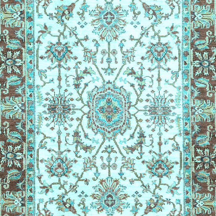 Oriental Light Blue Traditional Rug, abs3162lblu