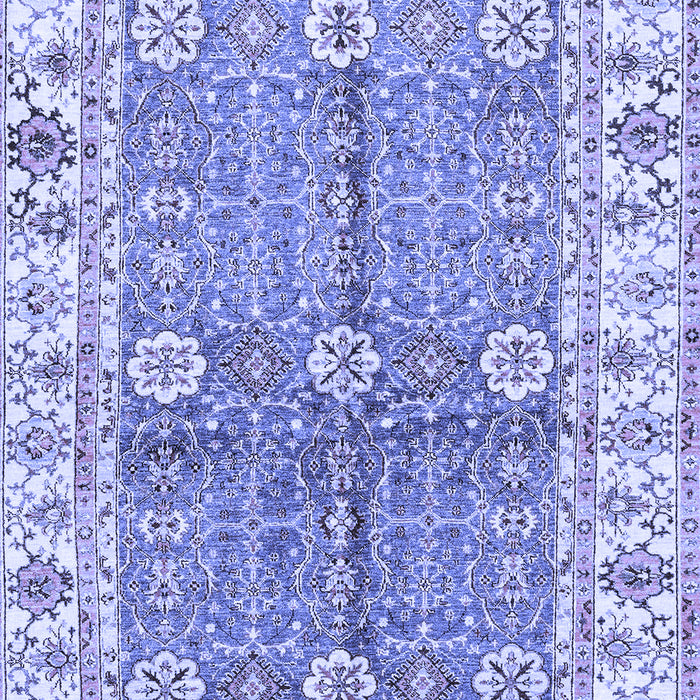 Machine Washable Oriental Blue Traditional Rug, wshabs3163blu