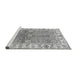 Sideview of Machine Washable Oriental Gray Traditional Rug, wshabs3163gry