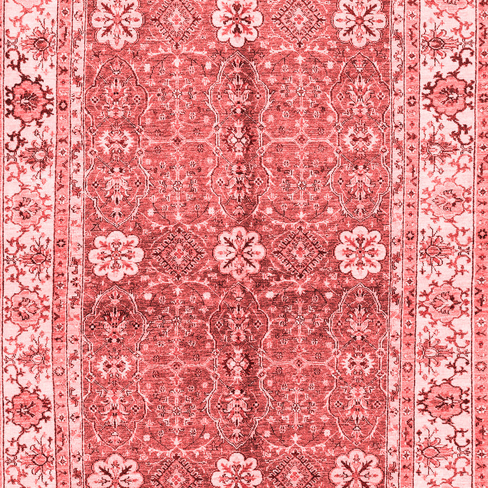 Machine Washable Oriental Red Traditional Rug, wshabs3163red