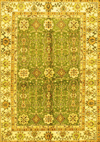 Oriental Yellow Traditional Rug, abs3163yw