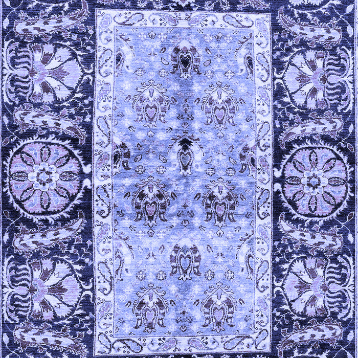 Machine Washable Oriental Blue Traditional Rug, wshabs3164blu