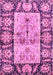 Machine Washable Oriental Pink Traditional Rug, wshabs3164pnk