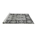 Sideview of Machine Washable Oriental Gray Traditional Rug, wshabs3164gry