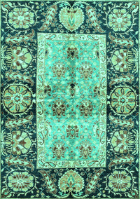 Oriental Turquoise Traditional Rug, abs3164turq