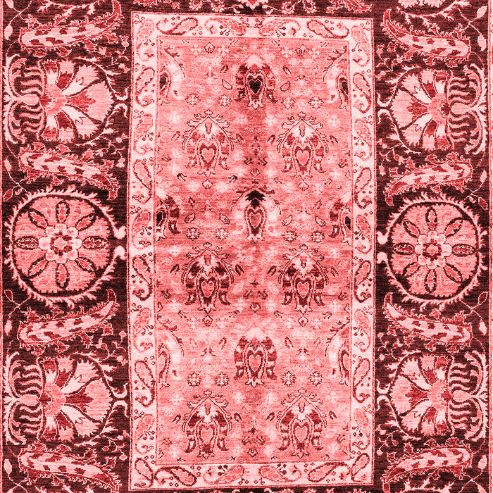 Machine Washable Oriental Red Traditional Rug, wshabs3164red