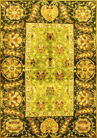 Oriental Yellow Traditional Rug, abs3164yw