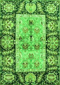 Oriental Green Traditional Rug, abs3164grn