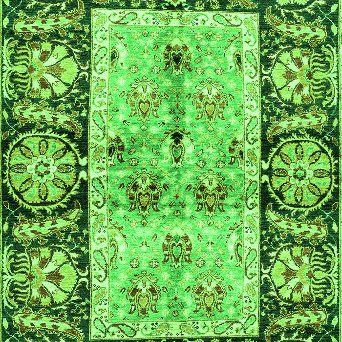Oriental Green Traditional Rug, abs3164grn
