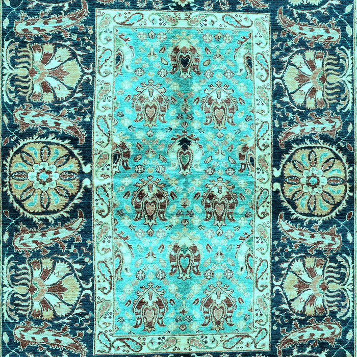 Oriental Light Blue Traditional Rug, abs3164lblu