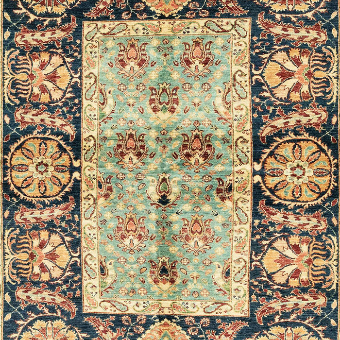 Machine Washable Abstract Yellow Rug, wshabs3164