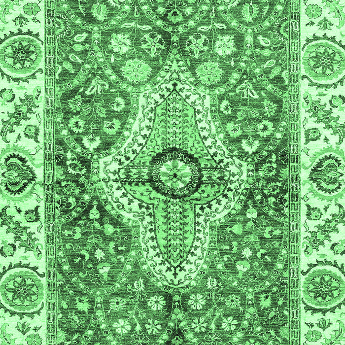 Machine Washable Abstract Emerald Green Modern Area Rugs, wshabs3165emgrn