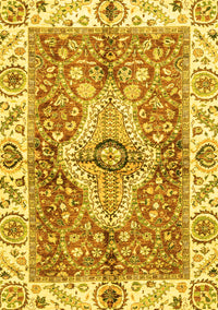 Abstract Yellow Modern Rug, abs3165yw