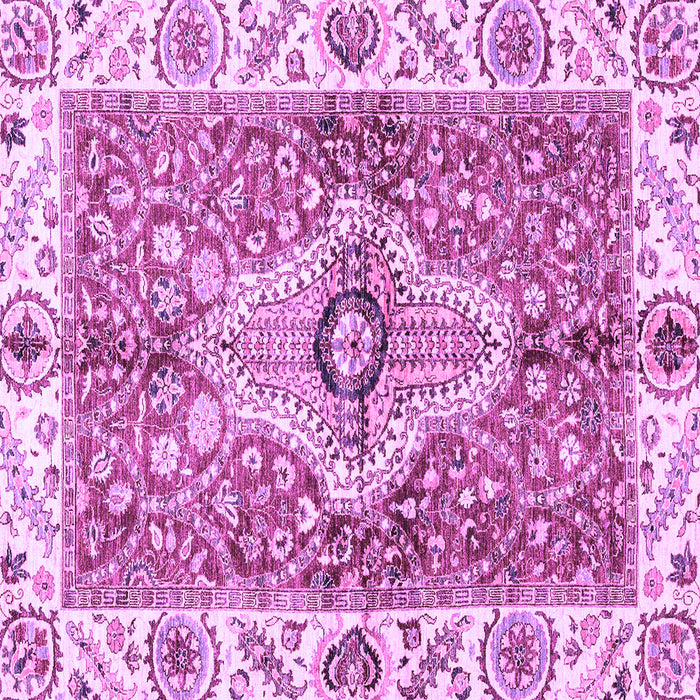 Square Machine Washable Abstract Purple Modern Area Rugs, wshabs3165pur